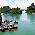 Tourist boats, Halong Bay, Vietnam Photograph by Michalakis Ppalis Tourist boats, Halong Bay, Vietnam Photograph by Michalakis Ppalis