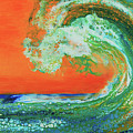 Tropical Wave Painting by Jeanette French Tropical Wave Painting by Jeanette French