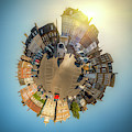 Tuesday Market Place mini planet Photograph by Simon Bratt Tuesday Market Place mini planet Photograph by Simon Bratt