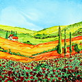 Tuscan Countryside by Maria Barry