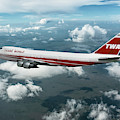 TWA Boeing 747-131 Mixed Media by Erik Simonsen TWA Boeing 747-131 Mixed Media by Erik Simonsen