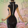 Twenty Pearls n Pink Roses Digital Art by BFly Designs Twenty Pearls n Pink Roses Digital Art by BFly Designs