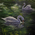 Serenity Swans Painting by Lynne Pittard Serenity Swans Painting by Lynne Pittard