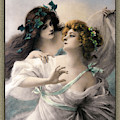 Two Virgins by Edouard Bisson Painting by Rolando Burbon Two Virgins by Edouard Bisson Painting by Rolando Burbon