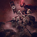 Vader vs Aliens 2 Digital Art by Guillem H Pongiluppi Vader vs Aliens 2 Digital Art by Guillem H Pongiluppi