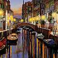 Venice at Dusk Painting by Guido Borelli Venice at Dusk Painting by Guido Borelli