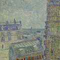 View Of Paris From Theos Apartment In The Rue Lepic, 1887 by Vincent Van Gogh View Of Paris From Theos Apartment In The Rue Lepic, 1887 by Vincent Van Gogh
