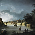 View Of The Tiber With The Church San Giovanni Dei Fiorentini by Michael Wutky View Of The Tiber With The Church San Giovanni Dei Fiorentini by Michael Wutky