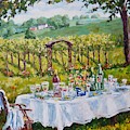 Vineyard Dining by Ingrid Dohm