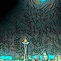 Vintage Seattle Abstract Photograph by Cathy Anderson Vintage Seattle Abstract Photograph by Cathy Anderson