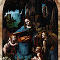 Virgin Of The Rocks by Leonardo da Vinci Painting by Rolando Burbon Virgin Of The Rocks by Leonardo da Vinci Painting by Rolando Burbon