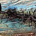 Vulture with Impasto Sky Mixed Media by Roger Swezey Vulture with Impasto Sky Mixed Media by Roger Swezey