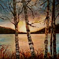 Warm Fall Day Painting by Sher Nasser Warm Fall Day Painting by Sher Nasser
