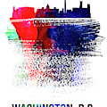 Washington, D.c. Skyline Brush Stroke Watercolor by Naxart Studio Washington, D.c. Skyline Brush Stroke Watercolor by Naxart Studio