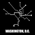 Washington, D.c. Square Subway Map by Naxart Studio Washington, D.c. Square Subway Map by Naxart Studio