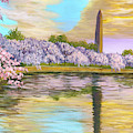Washington Monument Painting by Darice Machel McGuire Washington Monument Painting by Darice Machel McGuire