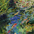 Water Garden Painting by Hailey E Herrera Water Garden Painting by Hailey E Herrera