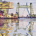 Water Reflection Rotterdam Bridges Digital Art by Frans Blok Water Reflection Rotterdam Bridges Digital Art by Frans Blok