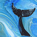 Whale Tail Painting by Darice Machel McGuire Whale Tail Painting by Darice Machel McGuire