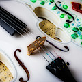 White Glowing Violin by Garry Gay White Glowing Violin by Garry Gay