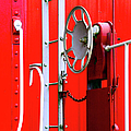White On Red Railroad Caboose by Paul W Faust - Impressions of Light White On Red Railroad Caboose by Paul W Faust - Impressions of Light
