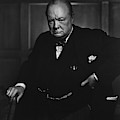 Winston Churchill Portrait - The Roaring Lion - Yousuf Karsh Photograph by War Is Hell Store Winston Churchill Portrait - The Roaring Lion - Yousuf Karsh Photograph by War Is Hell Store