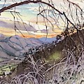 Winter in the Canyon Painting by Luisa Millicent Winter in the Canyon Painting by Luisa Millicent