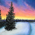 Winter's escape Drawing by Jen Shearer Winter's escape Drawing by Jen Shearer