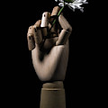 Wooden Hand Holding Flower by Edward Fielding Wooden Hand Holding Flower by Edward Fielding