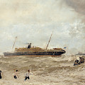 Wreck Of The Delhi Off Cape Spartel, 13th January 1911, Landing Of The Princess Royal, 1912 by Algernon Yockney Wreck Of The Delhi Off Cape Spartel, 13th January 1911, Landing Of The Princess Royal, 1912 by Algernon Yockney