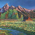Wyoming Painting by Johnathan Harris Wyoming Painting by Johnathan Harris