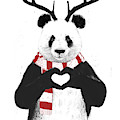 Xmas panda Drawing by Balazs Solti Xmas panda Drawing by Balazs Solti