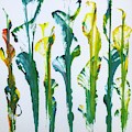Yellow Blue Lillies by Kathy Marrs Chandler Yellow Blue Lillies by Kathy Marrs Chandler