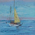 Yellow Sail Painting by Paula Pagliughi Yellow Sail Painting by Paula Pagliughi