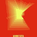 Yllow Map Of Minnesota by Naxart Studio Yllow Map Of Minnesota by Naxart Studio