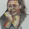 Young Maya Painting by Saundra Johnson Young Maya Painting by Saundra Johnson