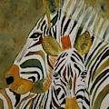 Zebra Jungle Painting by Ann Frederick Zebra Jungle Painting by Ann Frederick