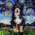 Bernedoodle Painting by Aja Trier Bernedoodle Painting by Aja Trier