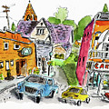 Brownsville, OR Drawing by Mike Bergen Brownsville, OR Drawing by Mike Bergen