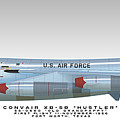 Convair XB-58 Profile #1 Digital Art by John Matthews Convair XB-58 Profile #1 Digital Art by John Matthews