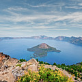 Crater Lake in the Evening Photograph by Jeff Goulden Crater Lake in the Evening Photograph by Jeff Goulden