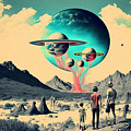 Flying Saucer Frenzy VII Mixed Media by Jay Schankman Flying Saucer Frenzy VII Mixed Media by Jay Schankman