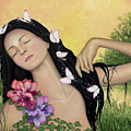 Gaia Rising Painting by Sheilah Renaud Gaia Rising Painting by Sheilah Renaud