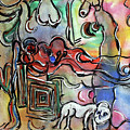 Gay Men Painting by Eli Kobeli 1932-1999 Gay Men Painting by Eli Kobeli 1932-1999
