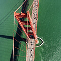 Golden Gate Bridge Aerial View #1 by David Oppenheimer