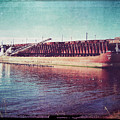 Great Lakes Freighter Digital Art by Phil Perkins Great Lakes Freighter Digital Art by Phil Perkins