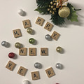 Happy New Year Mixed Media by Moira Law Happy New Year Mixed Media by Moira Law