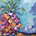Happy Pineapple Painting by Roxy Rich Happy Pineapple Painting by Roxy Rich
