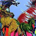Horses #1 Painting by Tsolmonbat Enkhbat