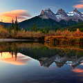 Majestic Mountain Reflection at Sunset #1 by Thomas Nay